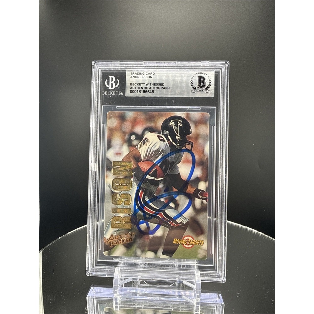 1993 Andre Rison #MT11 -‎ Beckett Witnessed Signed Autograph